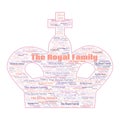 The Royal Family Queens Jubilee Text Illustration Background Header
