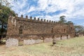Royal Fasil Ghebbi palace, castle in Gondar, Ethiopia, cultural Heritage architecture Royalty Free Stock Photo