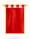 Royal flag realistic template empty blank stock vector illustration Royalty Free Stock Photo