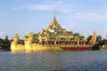 The Royal Floating Barge, Karaweik Lake Yangon, Burma
