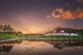 Royal Flora Ratchaphruek Park at sunset Chiang Mai