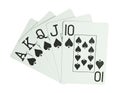 Royal flush Royalty Free Stock Photo