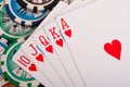 Royal flush Royalty Free Stock Photo