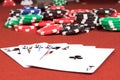 Royal Flush Clubs Royalty Free Stock Photo