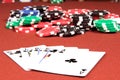 Royal Flush Clubs Royalty Free Stock Photo