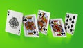 Royal flush - high resolution file Royalty Free Stock Photo