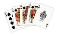 Royal flush spade Royalty Free Stock Photo