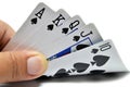 Royal flush of spade Royalty Free Stock Photo