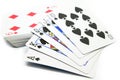 Royal flush of spade Royalty Free Stock Photo