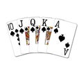 Royal flush spades