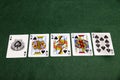 Royal Flush In Spades Royalty Free Stock Photo