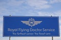 Royal Flying Doctor Service of Australia sign Royalty Free Stock Photo