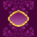 Royal frame with damask ornament Royalty Free Stock Photo