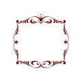 Royal frame.Vector illustration.Brown white. Royalty Free Stock Photo