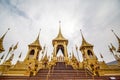 The royal funeral pyre King Rama the 9th of Thailand.