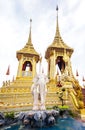 The royal funeral pyre King Rama the 9th of Thailand.