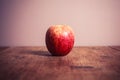 Royal gala apple on wooden table Royalty Free Stock Photo