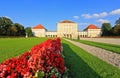 The royal garden at the Nymphenburg Palace Royalty Free Stock Photo