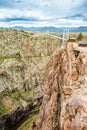 Royal George Suspension Bridge, Colorado, USA Royalty Free Stock Photo