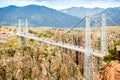 Royal George Suspension Bridge, Colorado, USA Royalty Free Stock Photo