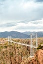 Royal George Suspension Bridge, Colorado, USA Royalty Free Stock Photo