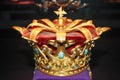 Royal gold Crown Royalty Free Stock Photo