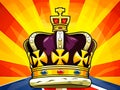 Royal golden crown with jewels. Symbols of United Kingdom monarchy. Ai Generative illustration Royalty Free Stock Photo