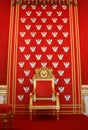 Royal golden throne Royalty Free Stock Photo