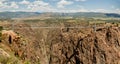 Royal Gorge Bridge Panorama in Colorado Royalty Free Stock Photo