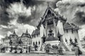 Royal grand palace in Bangkok, Asia Thailand in vintage style Royalty Free Stock Photo