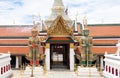 The Royal Grand Palace and Temple of the Emerald Buddha Bangkok, Thailand - June 18,2020 : Giants Tosagirithorn with a red body