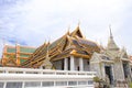 The Royal Grand Palace and Temple of the Emerald Buddha Bangkok, Thailand - June 18,2020 : The Phra Maha Montien Group of Building Royalty Free Stock Photo