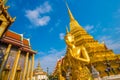 Royal grand palace temple golden pagoda