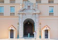 Royal guard on duty at the Palace of the Prince of Monaco Royalty Free Stock Photo