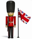 Royal Guard London Beafearter Soldier Royalty Free Stock Photo