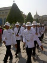 Royal guards, Bangkok, Thailand. Royalty Free Stock Photo