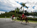 Royal guards on horses