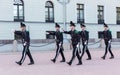 Royal Guards marching