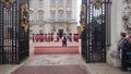 The Queen guards at Buckingham Palace.