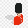 Royal guardsman isometric icon