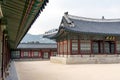 Inside Gyeongbokgung Palace in Seoul / South Korea Royalty Free Stock Photo