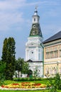 Royal Halls and Caliche tower. Holy Trinity St. Sergius Lavra. Sergiev Posad Royalty Free Stock Photo