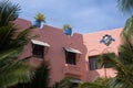 Royal Hawaiian Hotel Waikiki in Pink Stucco Royalty Free Stock Photo