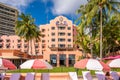 Royal Hawaiian Hotel, Waikiki Royalty Free Stock Photo