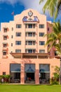 Royal Hawaiian Hotel, Waikiki Royalty Free Stock Photo