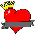 Royal Heart with Banner