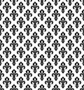 Royal heraldic Lilies, seamless pattern