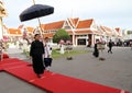 Royal Highness Princess Maha Chakri Sirindhorn attend the funeral Chumphon Sinlapa-a-cha at Thepsirin temple