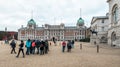 Royal Horse Guards parade at the Admiralty House in London