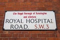 Royal Hospital Road in Chelsea